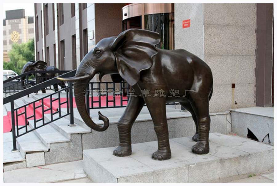 售楼处大门大象雕塑厂家